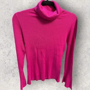 DKNY Fuchsia Cowl Neck Sweater